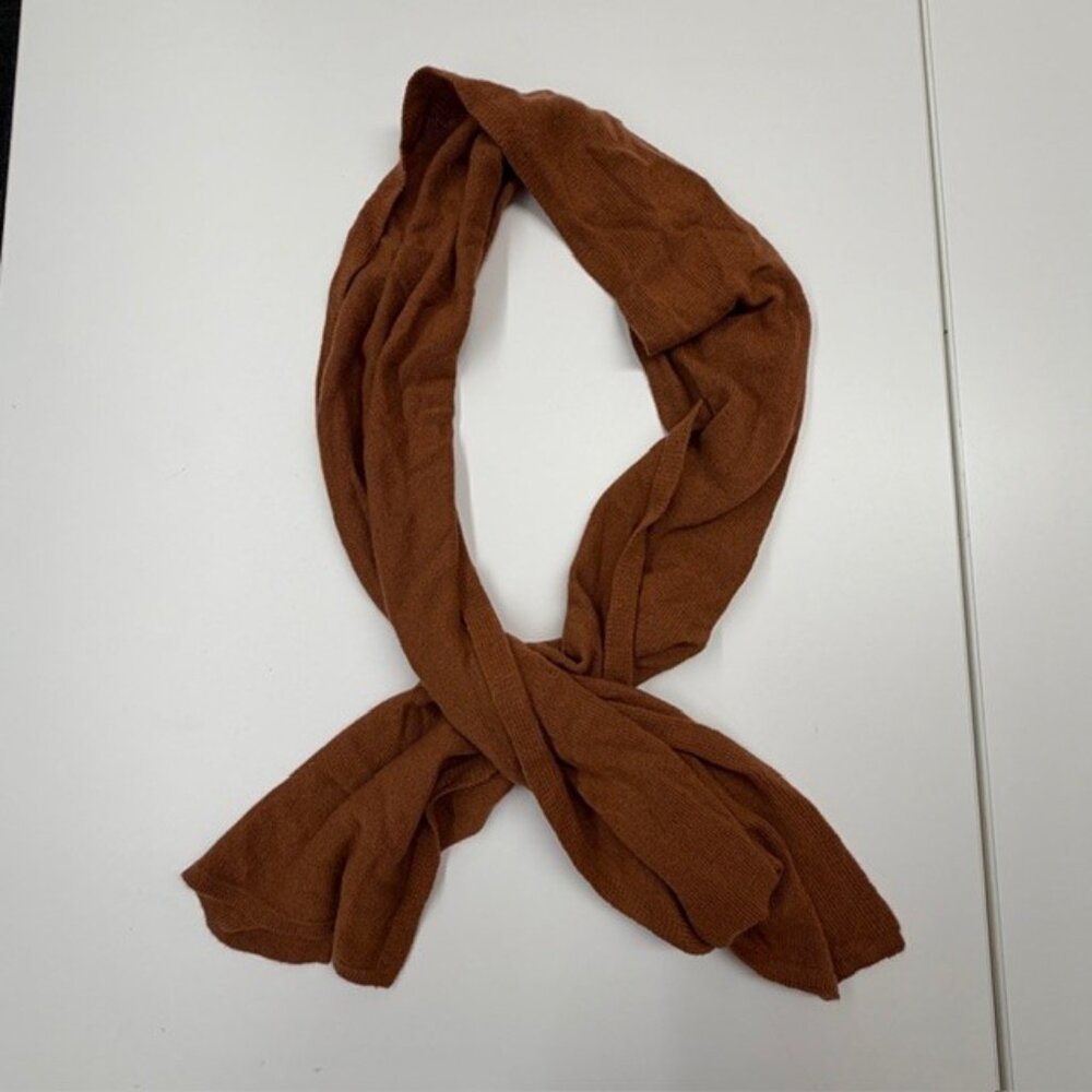 Everlane Cashmere Scarf in Rust Brown